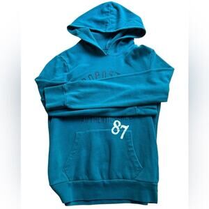 Vintage Aeropostale Blue Sporty Hoodie Sweater size M